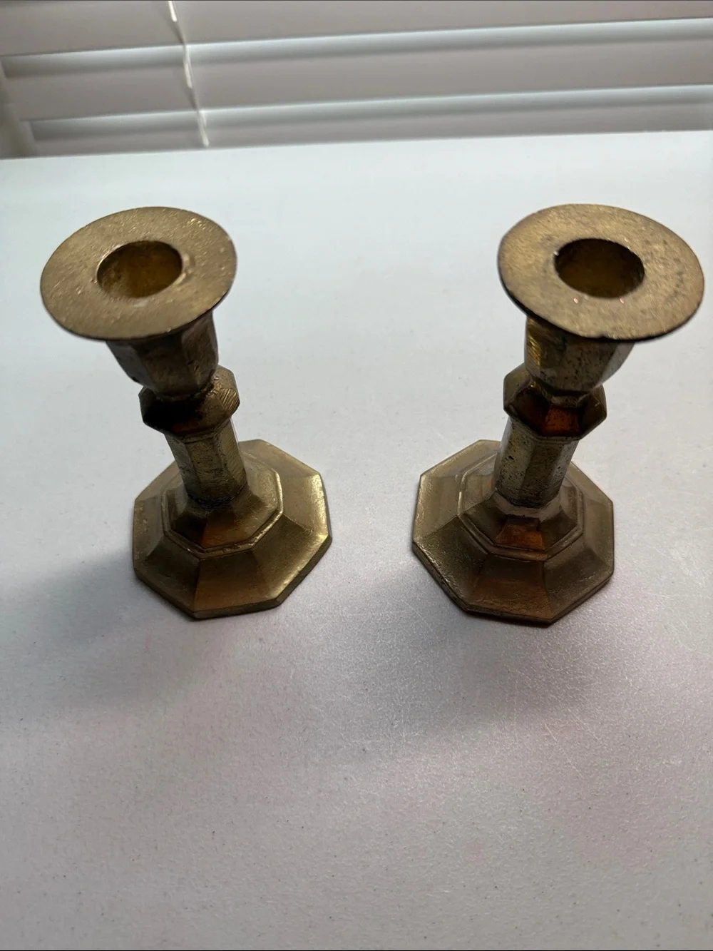 Vintage Brass Candlestick Pair - Gold Home Accents